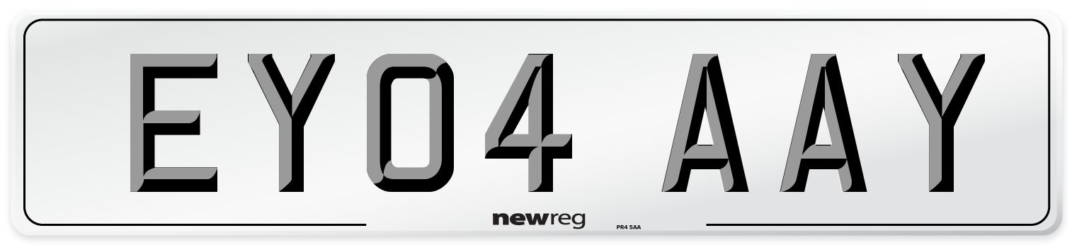 EY04 AAY Number Plate from New Reg